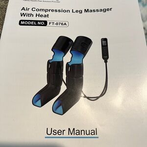 Fit King Air Compression Leg Massager With Heat Model: FT-076A New Free Shiping